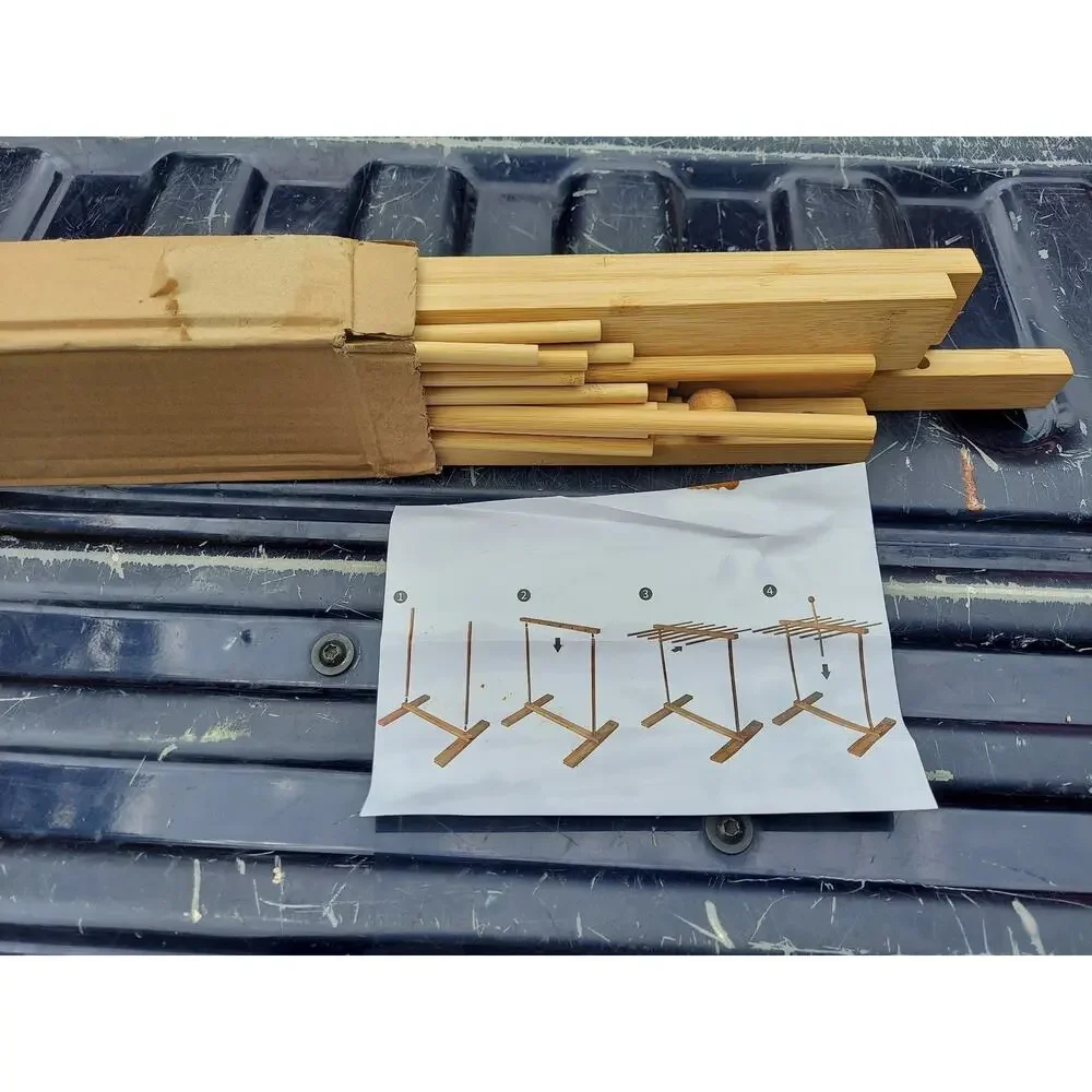 Bamboo Pasta Drying Rack Collapsible Noodle Dryer Homemade Fresh Spaghetti Maker
